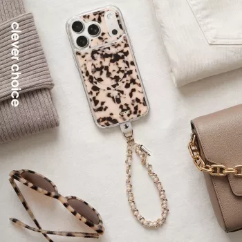 Crong Phone Charm Pearl Twist - Elegant Lanyard for Phone Cases