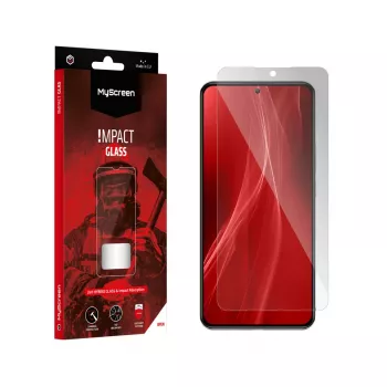 MYSCREEN PROTECTOR MS ImpactGLASS Samsung Galaxy A53 5G Melns Anti-šoka Hibrīdais Stikls 8H