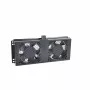 RACKTEL RL-WE602 1U 19 collu ventilācijas panelis ar 2 aksiālajiem ventilatoriem, 230V maiņstrāva, melns