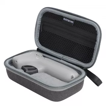 SUNNYLIFE Aizsargmaciņa DJI Motion Controller - Puscieta PU Ādas EVA Pārnēsāšanas Soma (Melna)