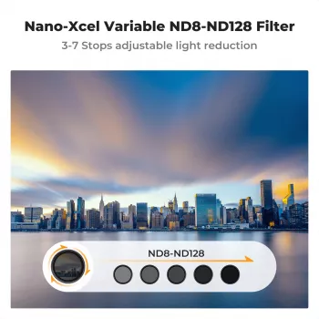 KF X Fader Variable ND Filtra 37mm ND8-ND128 Grey