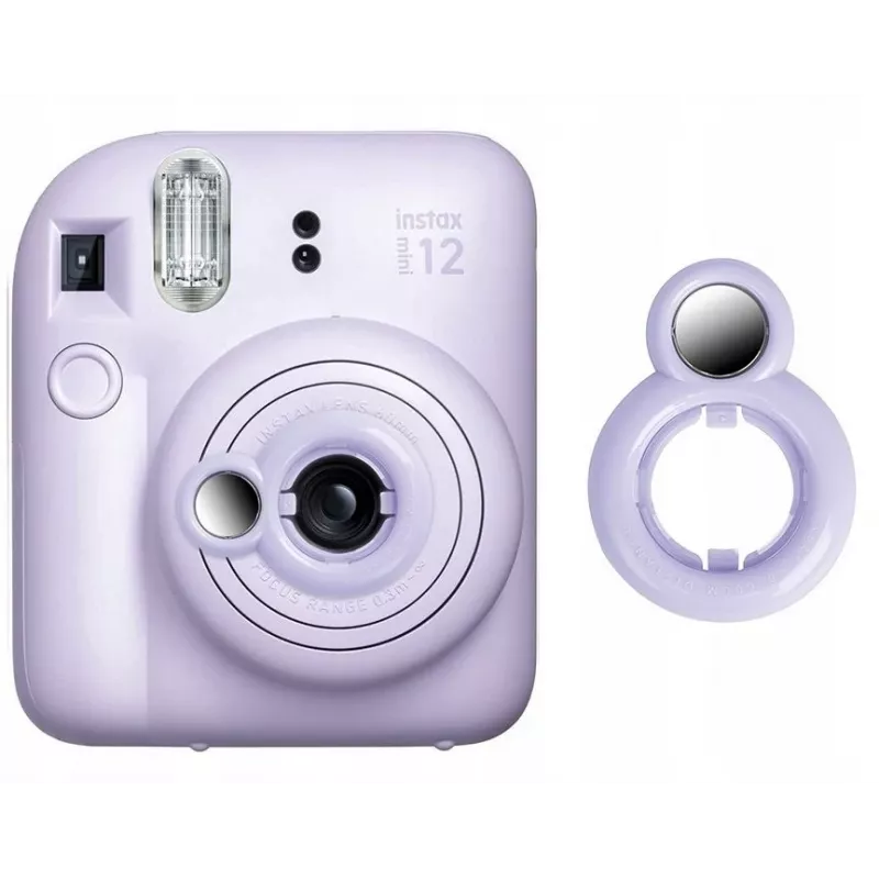 LoveInstant Spoguļa Piestiprinājums Fuji Fujifilm Instax Mini 12 Violetā Krāsā