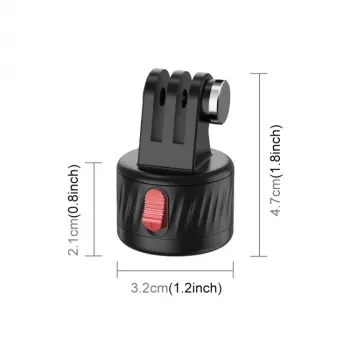 PULUZ Magnetic Quick Release Mount ar 1/4 inch vītni GoPro Hero 11 10 9 8 7 6 5 4 / SJCAM / Xiaomi / DJI - PU708B