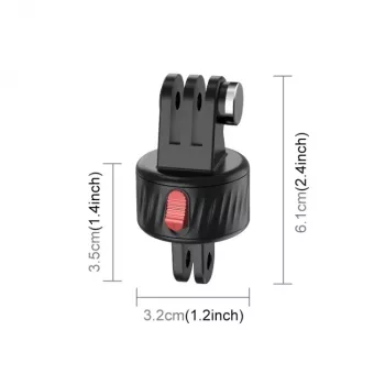 PULUZ Magnētiskais ātrās atbrīvošanas stiprinājums GoPro Hero 11 10 9 8 7 6 5 4 / SJCAM / Xiaomi / DJI - PU706b