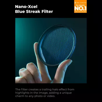 K&F Concept Nano-X Blue Streak Anamorphic Effect Filter 55mm