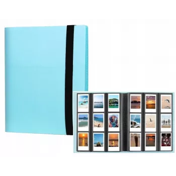 LOVEINSTANT Fotoalbums 360 fotogrāfijām Zils