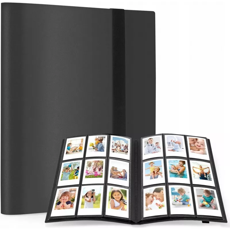 LOVEINSTANT Photo Album 432 Photos for Fujifilm Instax Mini / Xiaomi / Polaroid / Canon / HP / Kodak, Black