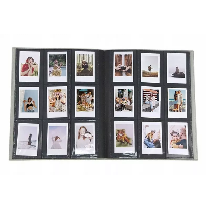 LOVEINSTANT Fotoalbums 360 fotogrāfijām, saderīgs ar Fujifilm Instax Mini / Xiaomi / Polaroid / Canon / HP / Kodak, Balts