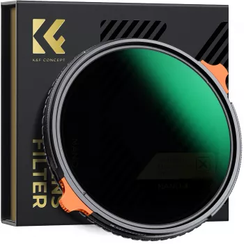 K&F Concept Hybrid Filter 2-in-1 58mm CPL Polarizer + Variable ND4-ND64 Gray Fader KF01.1913