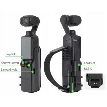 SUNNYLIFE Aizsargrāmis ar rokturi DJI Osmo Pocket 3 - Melns