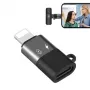 PULUZ Lightning to USB-C OTG Adapter for iPhone, Black (PU649B)