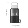 PULUZ Lightning to USB-C OTG Adapter for iPhone, Black (PU649B)