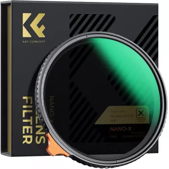 K&F Concept Mainīgais ND Filtra ND2-ND32 82mm True Color MRC Nano X