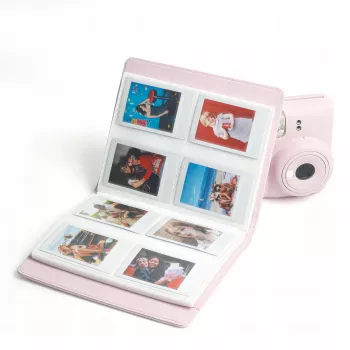 LOVEINSTANT Fotoalbums 288 fotogrāfijām, savietojams ar Fuji Instax Mini, Polaroid 300, Zink, Canon Ivy, HP Sprocket, Kodak Smile, balts vāks ar displeja logu