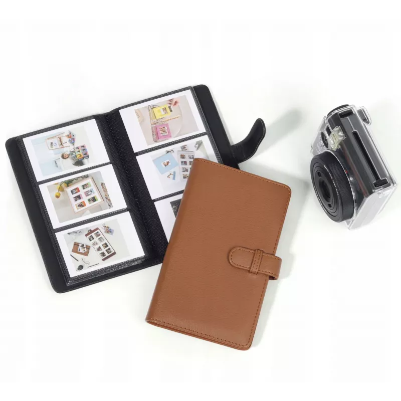LOVEINSTANT Fotoalbums 108 fotogrāfijām, saderīgs ar Fujifilm Instax Mini 12, 11, 40, 9, 8, 7, Evo, Liplay, Link - Brūns