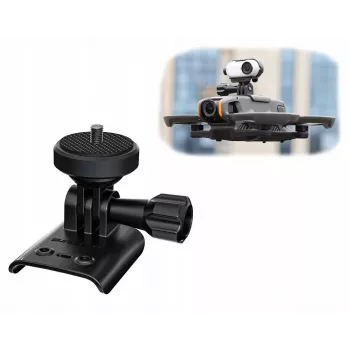 SUNNYLIFE Kameras Stiprinājums DJI Avata 2, GoPro & 1/4 inch Vītne, Melns/Pelēks