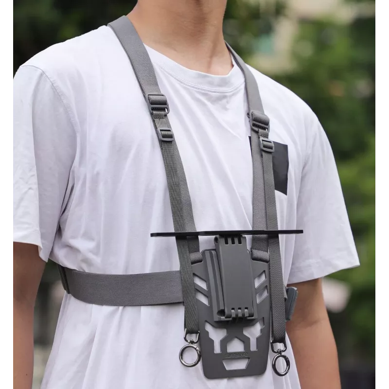 SUNNYLIFE Chest Mount Strap for DJI RC Plus Remote Controller - Black