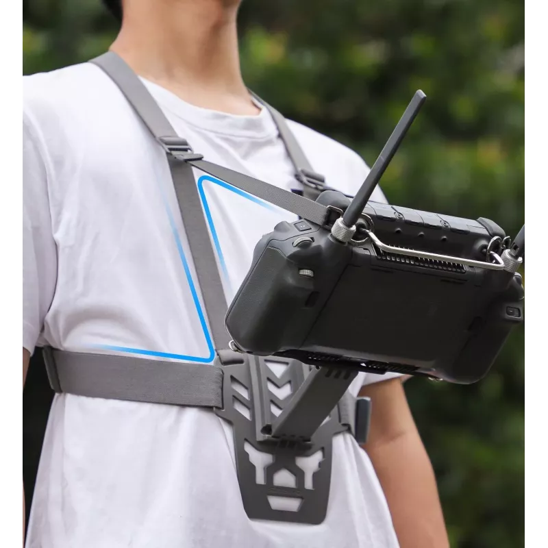 SUNNYLIFE Chest Mount Strap for DJI RC Plus Remote Controller - Black