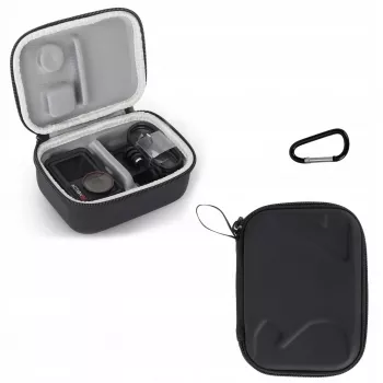 SUNNYLIFE Protective Carrying Case for DJI Osmo Action 3, 4, 5 Pro - Hard EVA Shell, Shockproof, Black