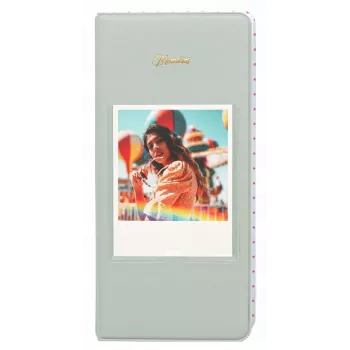 LOVEINSTANT Fotoalbums 64 fotogrāfijām Fuji Instax Wide, Square, Polaroid 600, SX-70, Now - Zaļš