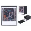 LOVEINSTANT Foto glabāšanas kaste 100 fotogrāfijām – saderīga ar Fuji Instax Wide, Square, Polaroid 600, Now – Melna ar skata logu