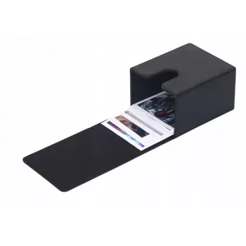 LOVEINSTANT Foto glabāšanas kaste 100 fotogrāfijām – saderīga ar Fuji Instax Wide, Square, Polaroid 600, Now – Melna ar skata logu