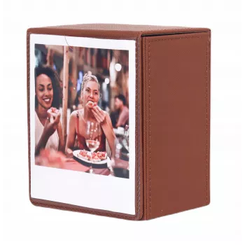 LOVEINSTANT Foto kastīte 100 momentfotogrāfijām - Brūna ar skata lodziņu