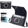 LOVEINSTANT 2-in-1 aizsargmaciņš un rūdīta stikla ekrāna aizsargs Fujifilm Instax Mini Evo - Melns