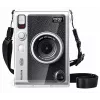LOVEINSTANT 6-in-1 Kit: Transparent Hard Case + Tempered Glass Screen Protector + 64-Pocket Photo Album + Lens Cap + Photo Frames + Shoulder Strap for Fujifilm Instax Mini Evo