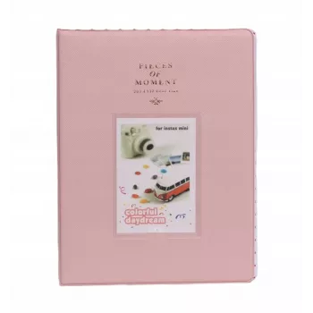LOVEINSTANT Fotoalbums 128 fotogrāfijām Fujifilm Instax Mini 9 12 40 11 8 Evo Liplay Link / Pink