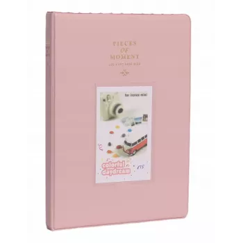 LOVEINSTANT Fotoalbums 128 fotogrāfijām Fujifilm Instax Mini 9 12 40 11 8 Evo Liplay Link / Pink