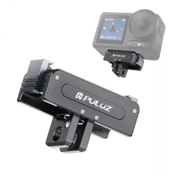 PULUZ 1/4 inch to GoPro Mount Adapter for DJI Osmo Action 5 Pro / 4 / 3 - Black