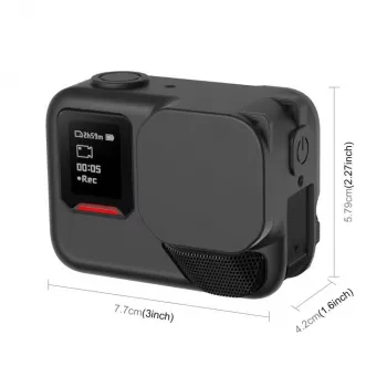 PULUZ Silikona aizsargvāciņš Insta360 Ace Pro 2 - Melns