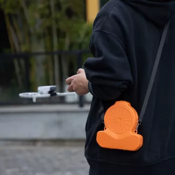SUNNYLIFE Cietais Maciņš DJI Flip Dronam ar Siksnu - Oranžs / FP-SN953-C