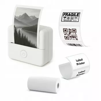 LOVEINSTANT X6 Bluetooth Thermal Printer for Photos, Labels, Notes, Stickers, AI App, White