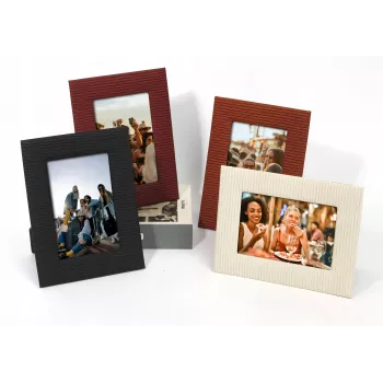 Loveinstant Standing Photo Frame for 10x15 cm Photo, Black, Portrait/Horizontal