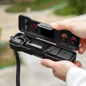 SUNNYLIFE Cietais Maciņš DJI Osmo Pocket 3 un Piederumiem, Melns