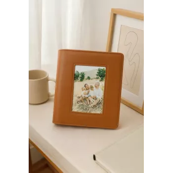 LOVEINSTANT Fotoalbums 10x15 cm, 160 fotogrāfijām, Brūns