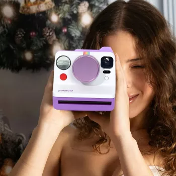 LOVEINSTANT Alumīnija objektīva vāciņš Polaroid Now / Now+ - Purple