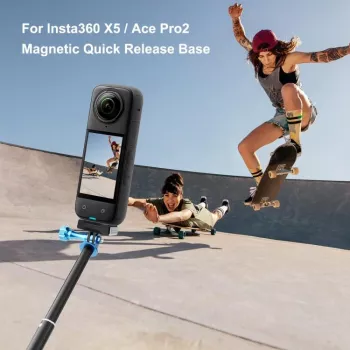 PULUZ Magnētiskais Ātrās Atbrīvošanas Stiprinājums Insta360 X5 / X4 Air / Ace Pro 2 / PU771B
