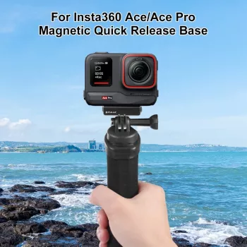 PULUZ Quick Release Mount Adapter for GoPro 1/4 inch Tripod Screw to GoPro Buckle for Insta360 Ace Pro X4/X3/X2/X, DJI Osmo Action, PU965B