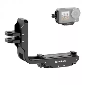 PULUZ PU768B būris-sliede DJI Osmo Action 5 Pro / 4, horizontāli un vertikāli