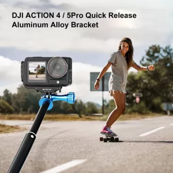 PULUZ PU768B būris-sliede DJI Osmo Action 5 Pro / 4, horizontāli un vertikāli