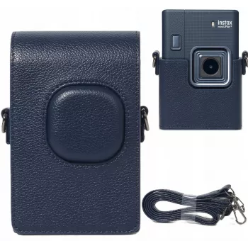 LOVEINSTANT aizsargmaciņa Fujifilm Instax Mini LiPlay+ kameras modelim, navy zilā krāsā