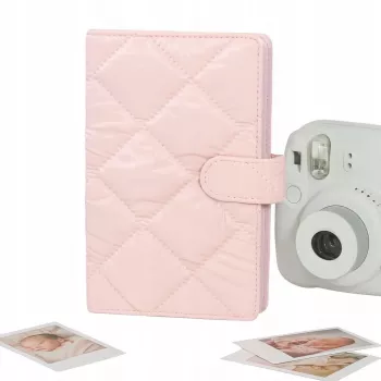 LOVEINSTANT Albums 108 fotogrāfijām, saderīgs ar Fujifilm Instax Mini 12 40 11 9 8 7 Evo Liplay Link / Stepēts Rozā