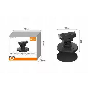 SUNNYLIFE Magnetic Quick Release Mount ar 1/4 collu pamatni Insta360 GO Ultra / Dz-143-d