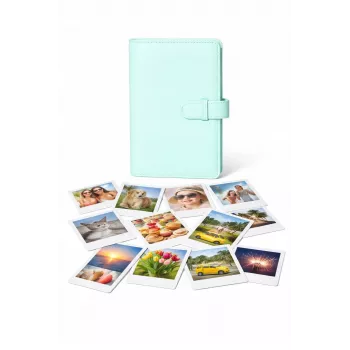 LOVEINSTANT Fotoalbums 108 fotogrāfijām Fuji Instax Mini 13 12 11 40 41 99 Evo Link / Green