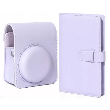 LOVEINSTANT Kameras maciņš un fotoalbuma komplekts Fujifilm Instax Mini 13 - Violeta