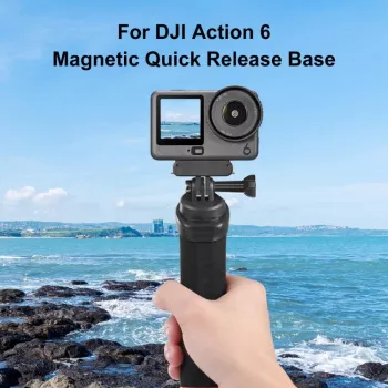 PULUZ Magnetic Quick Release Mount ar GoPro stiprinājumu DJI Osmo Action 6 / Nano / Puluz / PU1079B