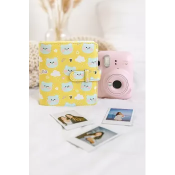 LOVEINSTANT Photo Album 64x for Fujifilm Instax Mini 99 41 12 40 11 Evo Liplay Link / Yellow Bears